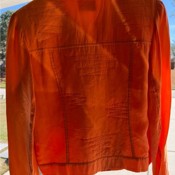 Tuzzi Brand Orange Jean Jacket for Women - Picture 9 of 16